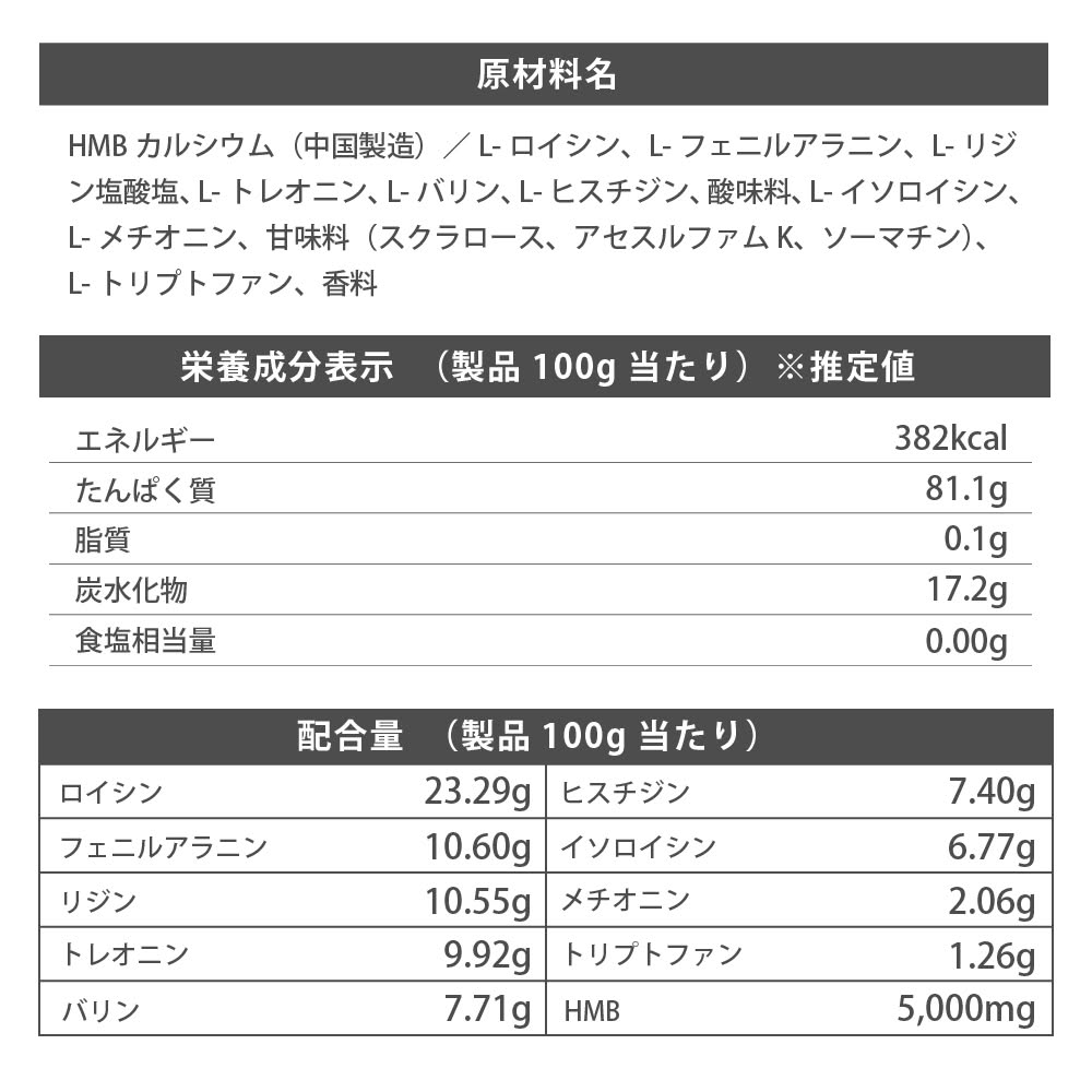 FLF EAA+HMB TEN 400g レモネード風味