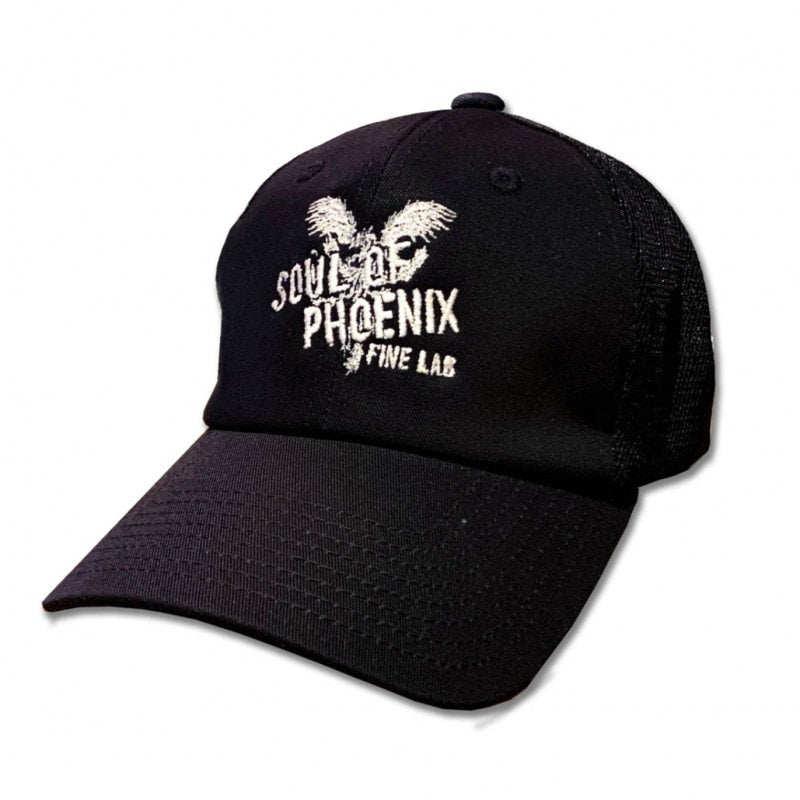 SOUL OF PHOENIX メッシュキャップ ブラック×ホワイト