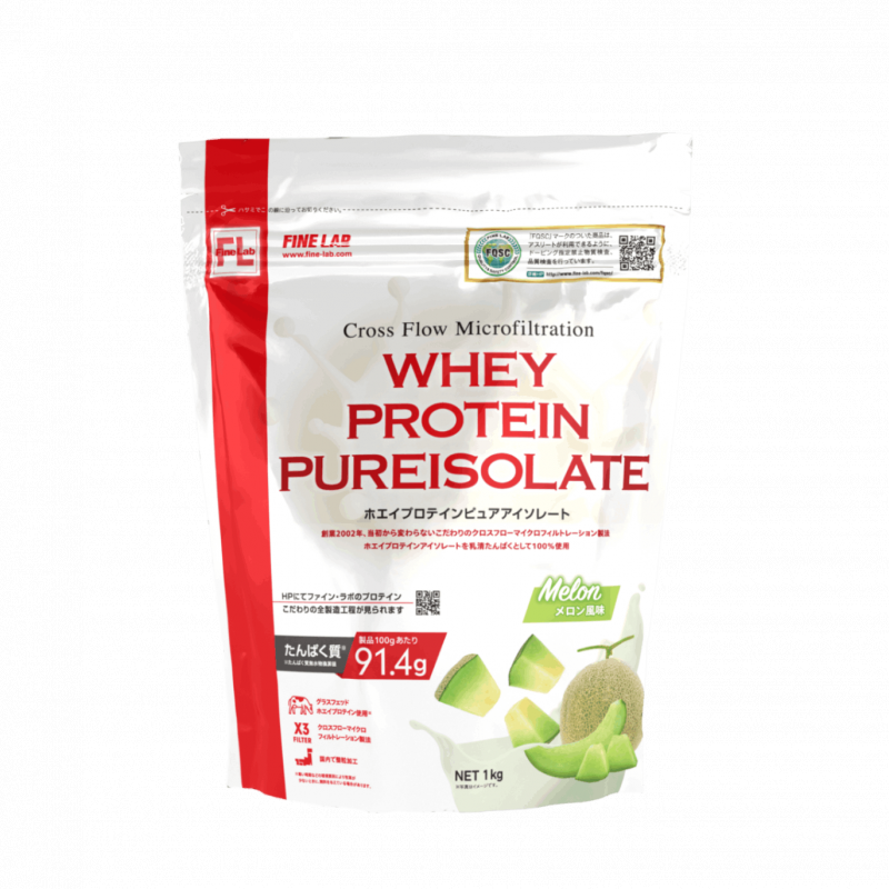 ホエイプロテインピュアアイソレート 1kg メロン風味
