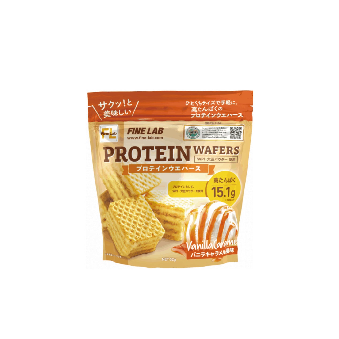 プロテインウエハース　バニラキャラメル風味