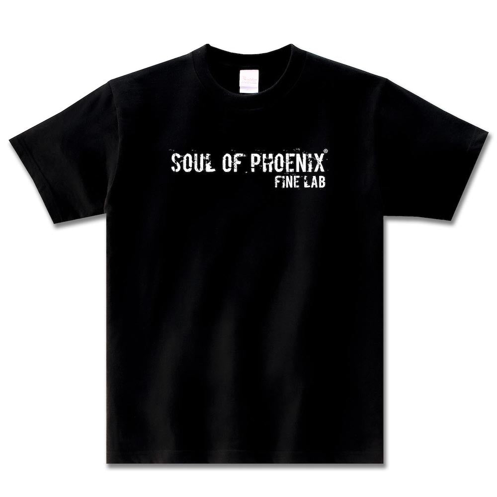 SOUL OF PHOENIX　ベーシックTシャツ　ブラック×ホワイト