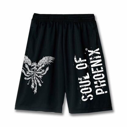 SOUL OF PHOENIX　ライトドライハーフパンツ　ブラック＆ホワイト