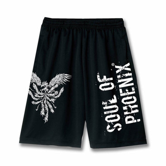 SOUL OF PHOENIX　ライトドライハーフパンツ　ブラック＆ホワイト