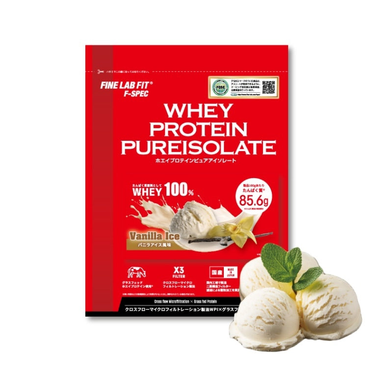 FLF ホエイプロテインピュアアイソレート1kg　バニラアイス風味