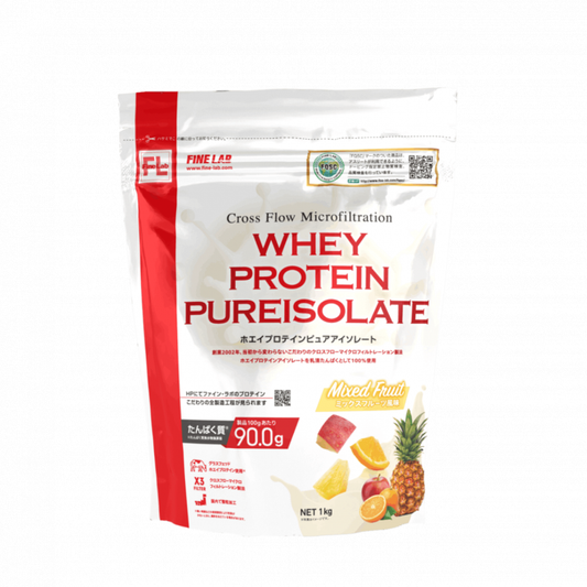 ホエイプロテインピュアアイソレート 1kg ミックスフルーツ風味