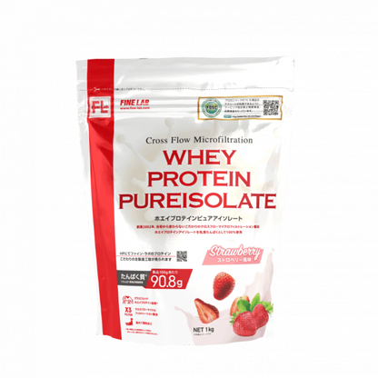 ホエイプロテインピュアアイソレート 1kg ストロベリー風味